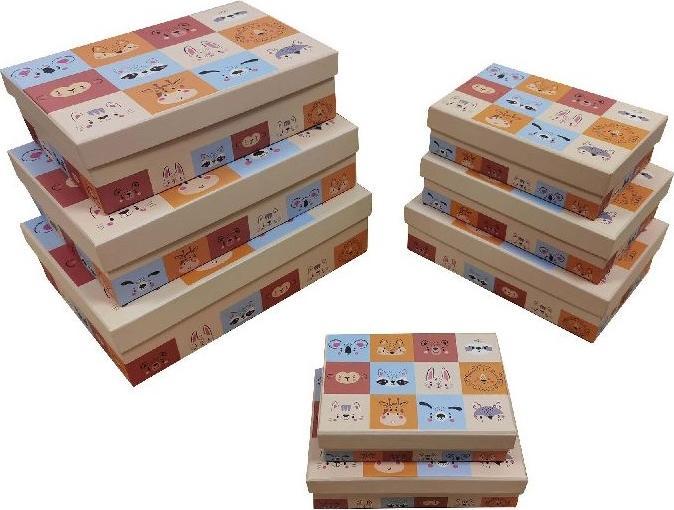 PBS Austria Geschenkkarton Set 8er Babymotive Tiere (Geschenkbox, 8 x)