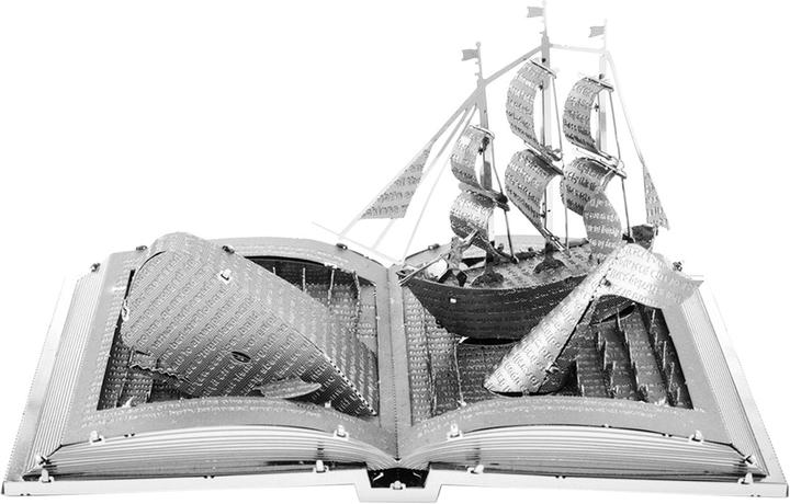 Actual product image Metal Earth constructie speelgoed Moby Dick Book Sculpture