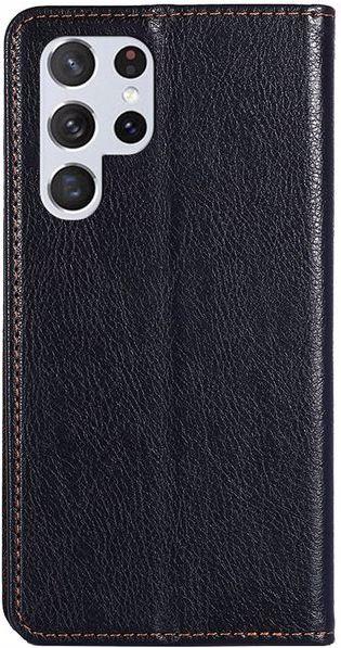 Produktbild MU Classic Crazy Horse V Leder Bookcover Series (Samsung Galaxy S22 Ultra)
