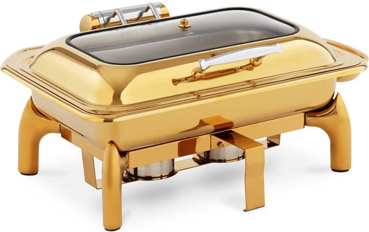 Royal Catering Chafing Dish 9 l stromlos Wasserbad: 14 l Rechaud Wärmebehälter Speisenwärmer