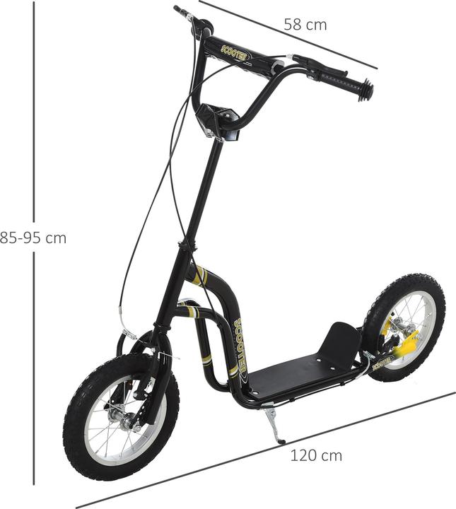 Actual product image Homcom Pedal scooter with handbrake