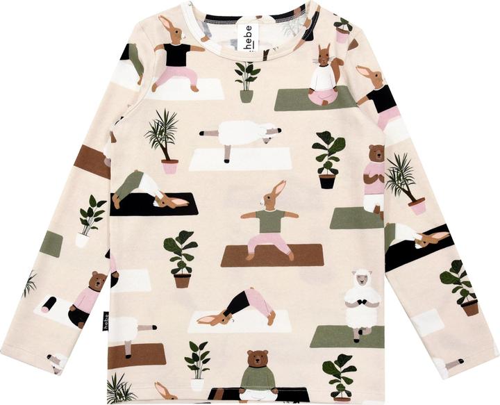 Hebe Langarmshirt mit Yoga-Aufdruck