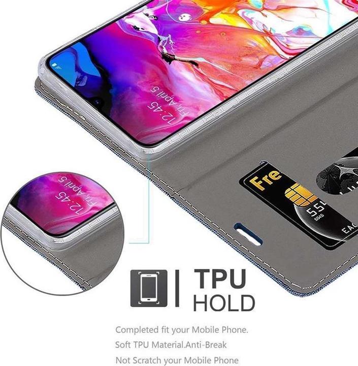 Actual product image Cadorabo Book Jeans Optics Cover (Samsung Galaxy A70)