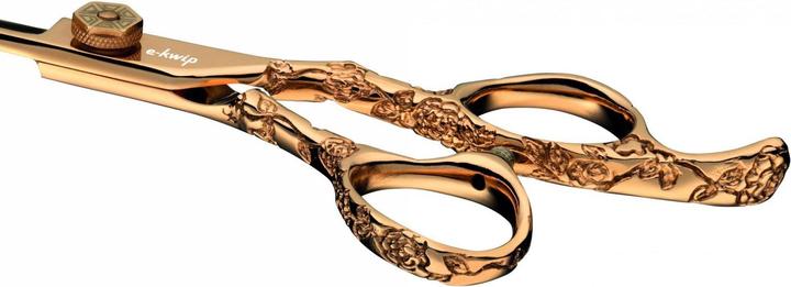 Actual product image E-kwip Hair Scissors Flower Rose Gold (13.97 cm)