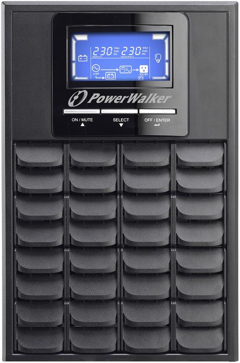 Actual product image Powerwalker VFI 1000 C LCD 1000VA 800W Online UPS Tower Double Converter SNMP Slot (1000 VA, 800 W, Online double converter UPS)