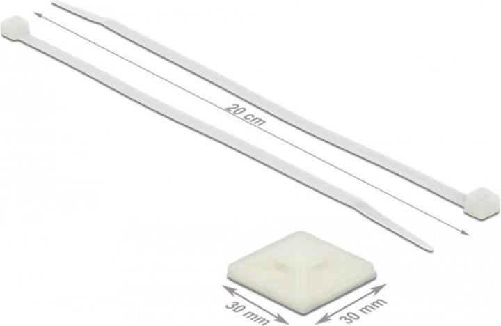 Image du produit Delock Porte-câbles (Serre-câbles en plastique, 30 mm, 10 pcs)