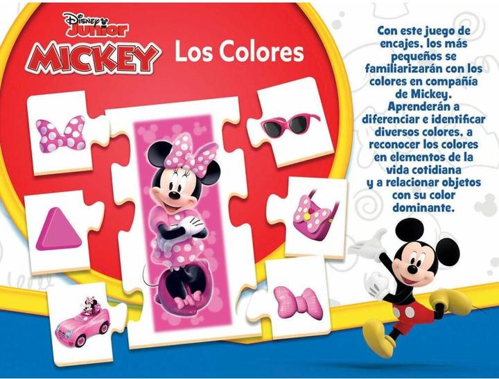 Image du produit Educa 19329 Puzzle éducatif Apprendre les couleurs avec Mickey de 3 ans et plus (Portugais, Français)