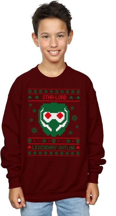 Actual product image Boys Guardians Of The Galaxy Vol. 2 Star Lord Fair Isle Sweatshirt (152, 158)