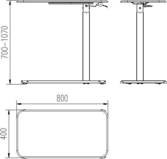 Immagine prodotto Unique Laptop Desk (80 x 40 x 107 cm)