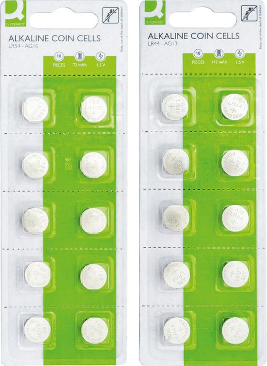 Immagine prodotto Q-Connect Pile alcaline a bottone (10 pz., AG10, 72 mAh)