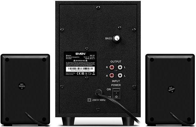 Actual product image Sven Speakers MS-110, black (10W, USB / SD), SV-014056 (1 pcs., 10 W)