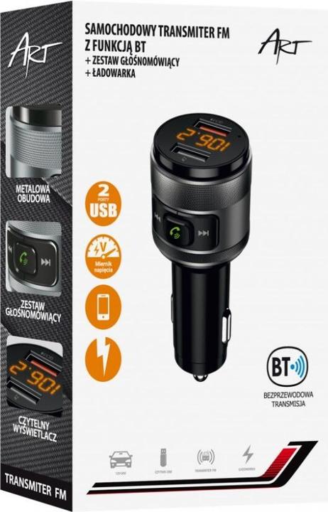 Immagine prodotto Art Trasmettitore FM MP3 per auto con BT, USB FM-57