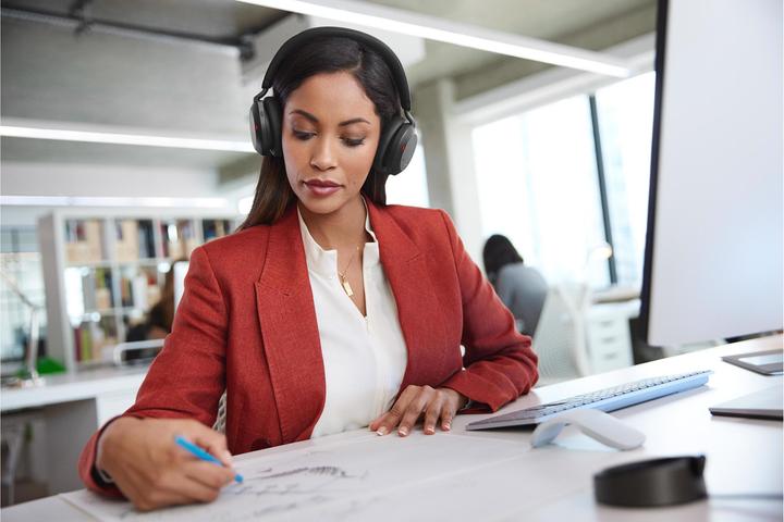 Actual product image Jabra Evolve2 75 MS Stereo (Wireless, USB-C)