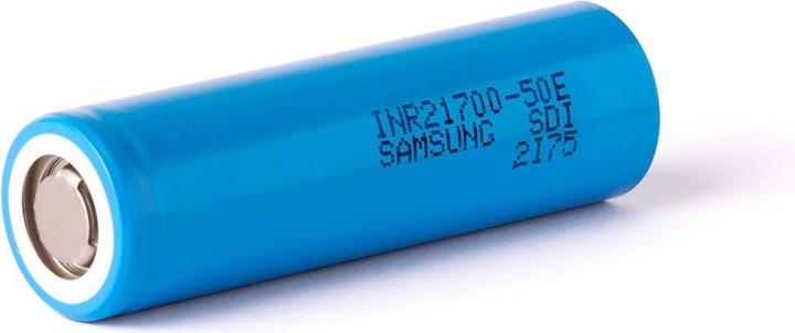Actual product image Samsung Battery INR21700 50E max. 15A (1 pcs., 21700, 5000 mAh)