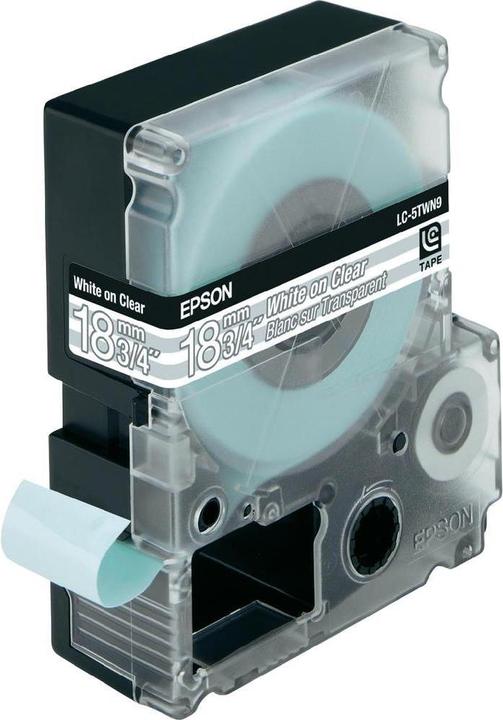 Produktbild Epson LC-5TWN9 Transparentes Band (1.80 cm, Weiss, Transparent)