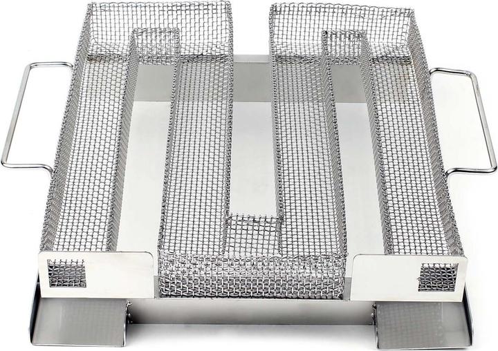 Produktbild Wiltec BBQ Sparbrand 22,5x22,5x5,5cm Edelstahl Kaltrauchgenerator