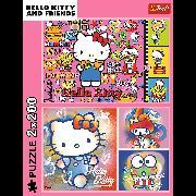 Actual product image Trefl Puzzle 2 x 200 - Hello Kitty (200 pieces)