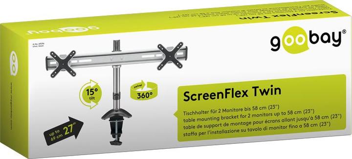 Actual product image Goobay ScreenFlex Twin (Table, 23")