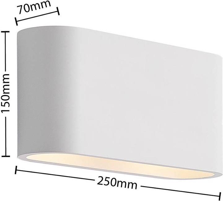 Image du produit Lindby Mavora applique murale en plâtre, arrondie (G9)