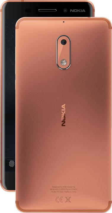 Immagine prodotto Nokia 6 (32 GB, Rame, 5.50", Doppia SIM Ibrida, 16 Mpx, 4G)