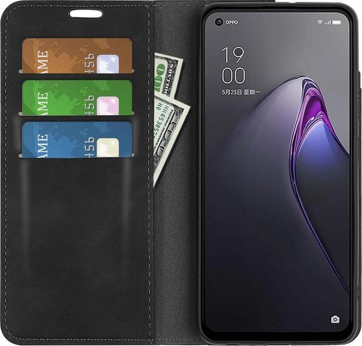 Produktbild Cover-Discount OPPO Reno8 - Stand Flip Case Hülle schwarz (Oppo Reno 8)