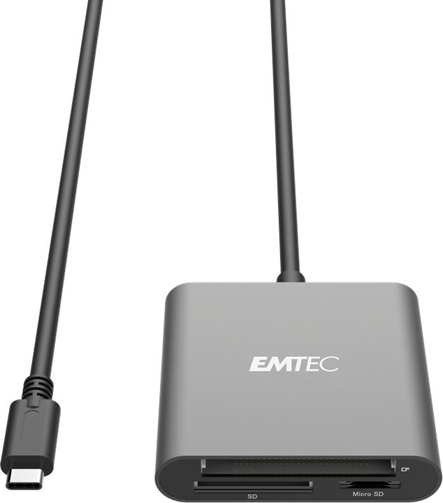 Actual product image Emtec T610C Card reader (SD, CF, microSD) (USB-C)