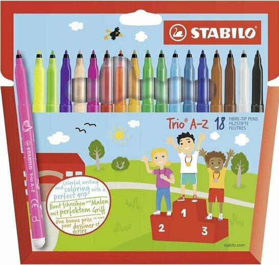 Actual product image STABILO Fiber pen Trio A-z (Multicoloured, 18 x)