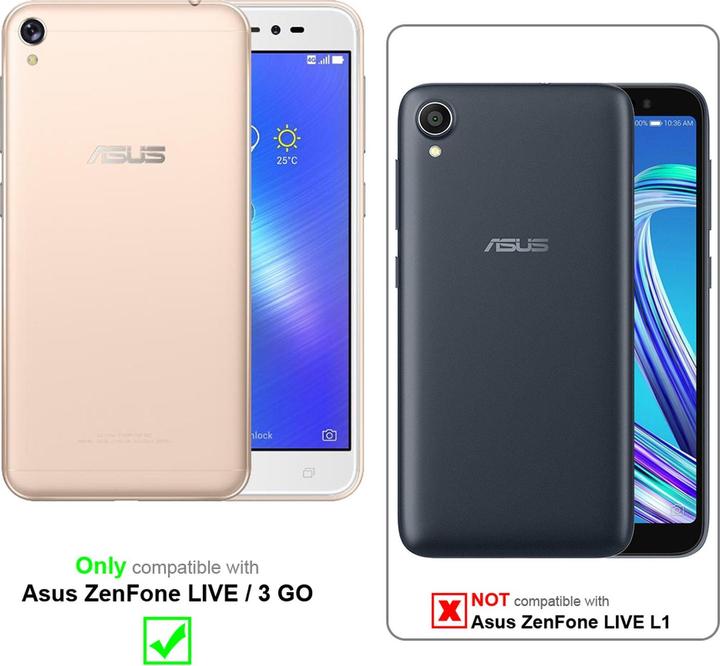 Produktbild Cadorabo Book mit Standfunktion Cover (Asus Zenfone 3 Go, Asus Zenfone Live)