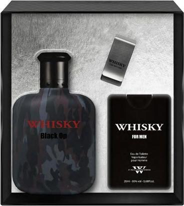 NoName Whisky Black Op Eau De Toilette Spray Set - 100ml und 20ml (Eau de Toilette, 100 ml)