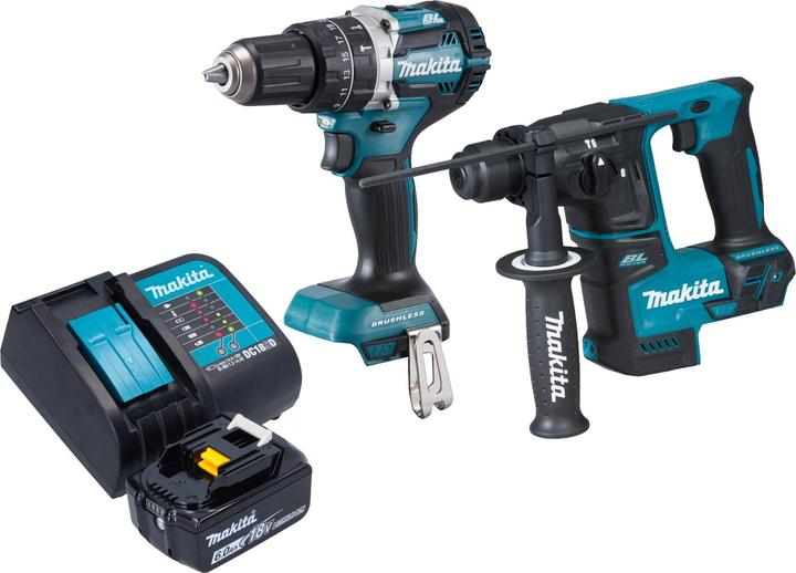 Produktbild Makita DLX 2278 SG1 Akku Kombo Kit + DHP 484 Schlagbohrschrauber 54 Nm + DHR 171 Bohrhammer 1,2 J + (Akkubetrieb)