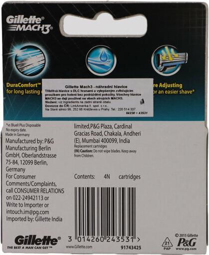 Image du produit Gillette Mach3 (4 x)