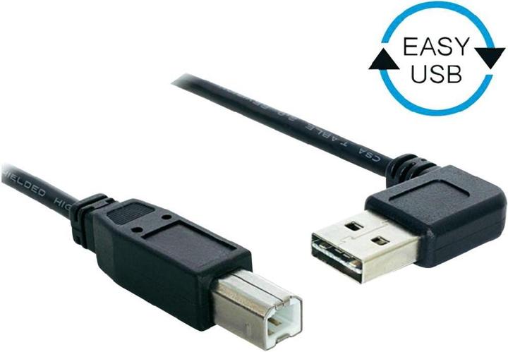 Produktbild Delock EASY-USB 2.0 Kabel mit Winkelstecker (3 m, USB 2.0)