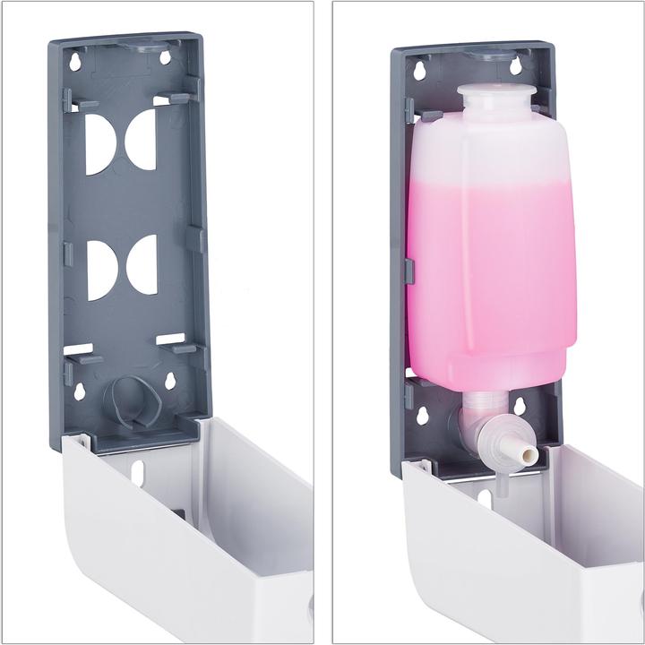 Actual product image Relaxdays Wall-mounted soap dispenser
