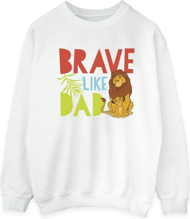Actual product image Disney Womens/Ladies The Lion King Brave Like Dad Sweatshirt (XXL)