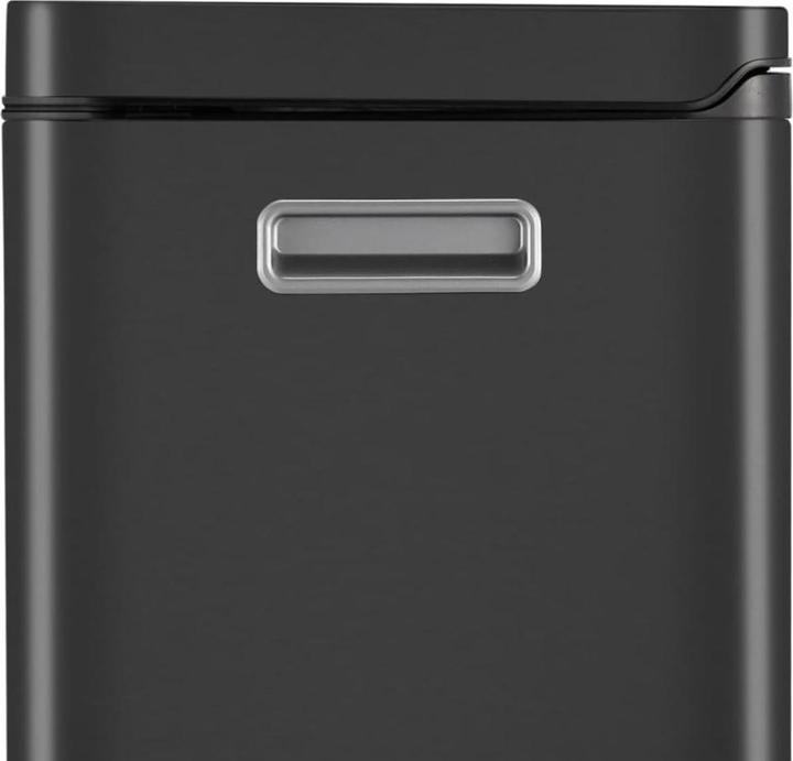 Produktbild EKO Treteimer X-Cube Tretmülleimer rechteckig 30 L schwarz mit extra breitem Pedal, gedämpftem Deck (30 l)