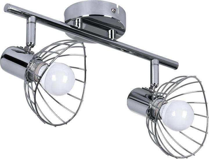 Productafbeelding Activejet GIZEL dubbele lubinis laikiklis wandlamp strip chroom E14 wandlamp skirta woonkamer (30.50 cm, Interieur)