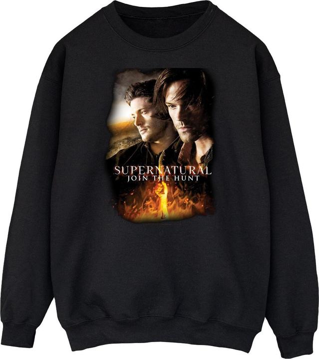 Supernatural Flaming Poster Sweatshirt