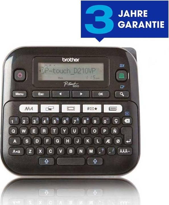 Actual product image Brother PT-D210VP incl. case