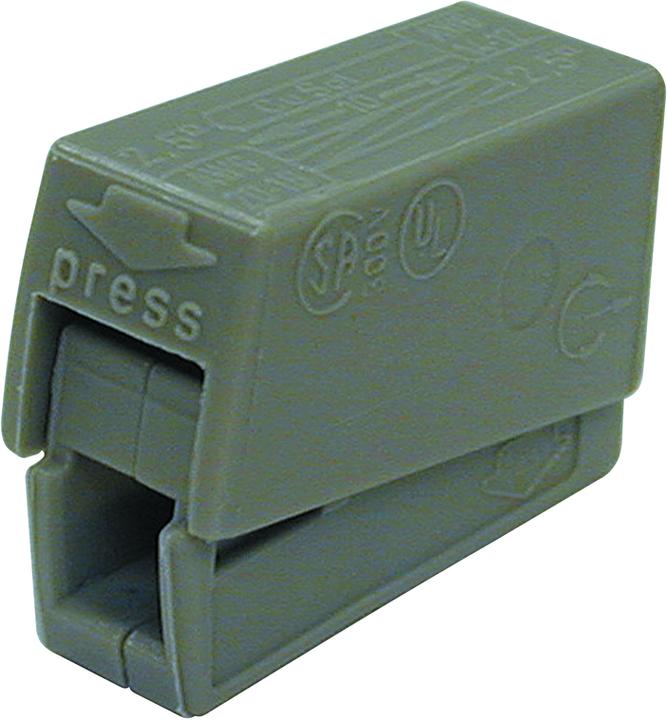 Actual product image Wago Light clamp 0.5 - 2.5mm2 gray, PU 100 pcs.