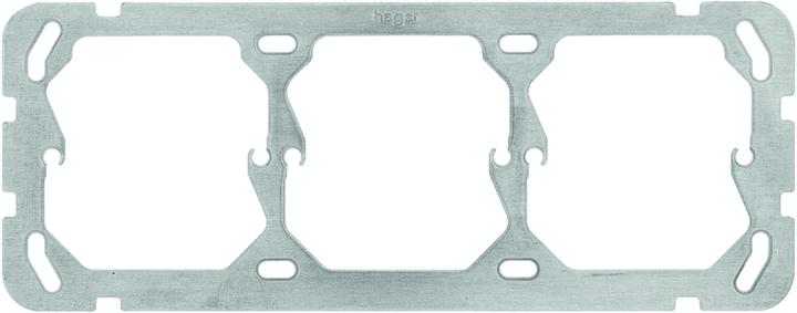Actual product image Hager Mounting plate 3x1 197x77 horizontal