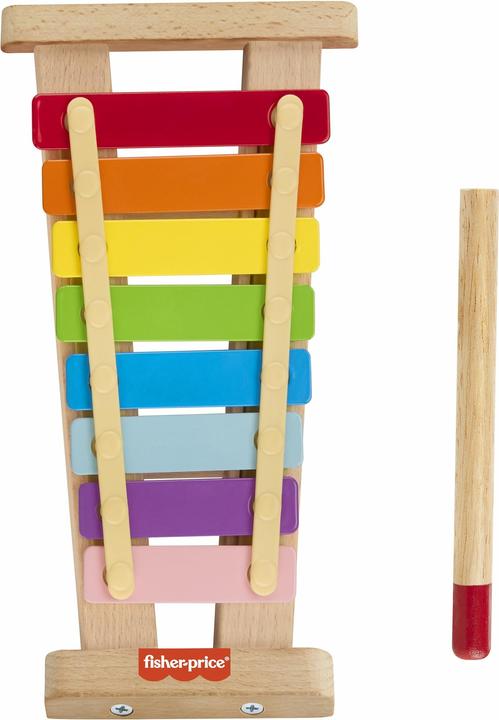 Actual product image Fisher-Price colourful xylophone with wooden hammer game (Multilingual)