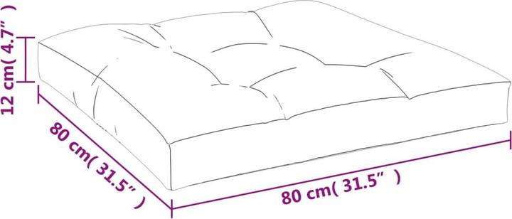 Immagine prodotto VidaXL Taddeo (80 x 80 x 12 cm)