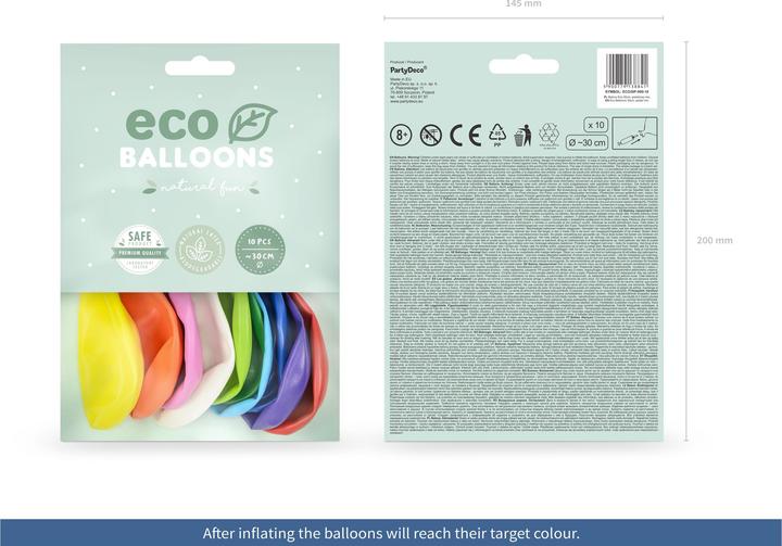 Produktbild Partydeco Öko-Luftballons, 30 cm, Pastell, Mischung (1 Pck (100 x)