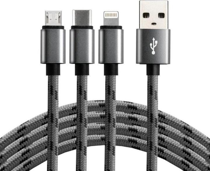 Everactive USB A - Lightning, USB tipo C, Micro USB B (1.20 m, USB 2.0)