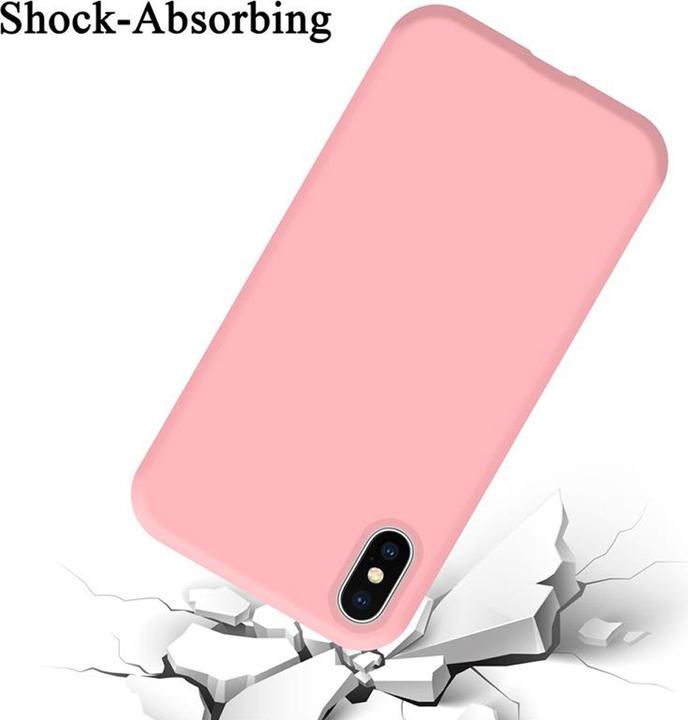 Actual product image Cadorabo TPU Liquid Silicone Case Cover (Apple iPhone X)