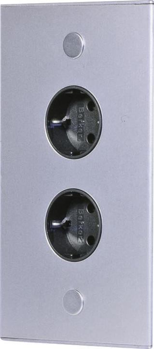 Thebo 17586/200/2 Corner socket, 240 V, stainless steel, L