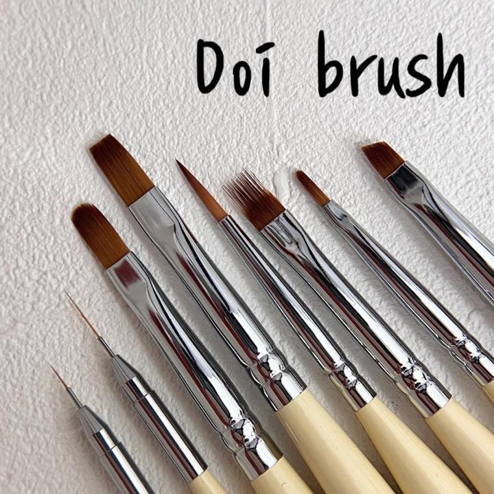 Nailbayo - Nail Brush Set (8 types) (Transparent)