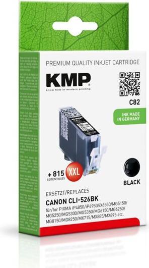 Immagine prodotto KMP C82 Cartuccia d'inchiostro compatibile con Canon CLI-526 BK (FC)