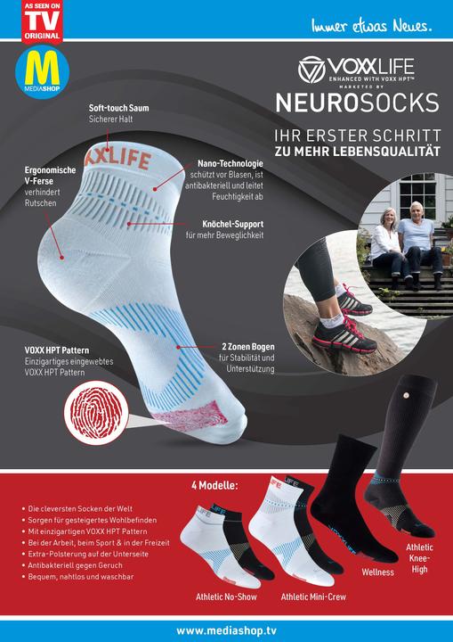 Produktbild Neurosocks VOXX Stasis Athletic Mini Crew (39 - 42)