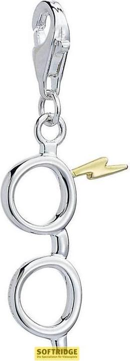 Carat HARRY POTTER - Eclair & Lunettes - Clip Charme pour bracelet (Sterling Silber)